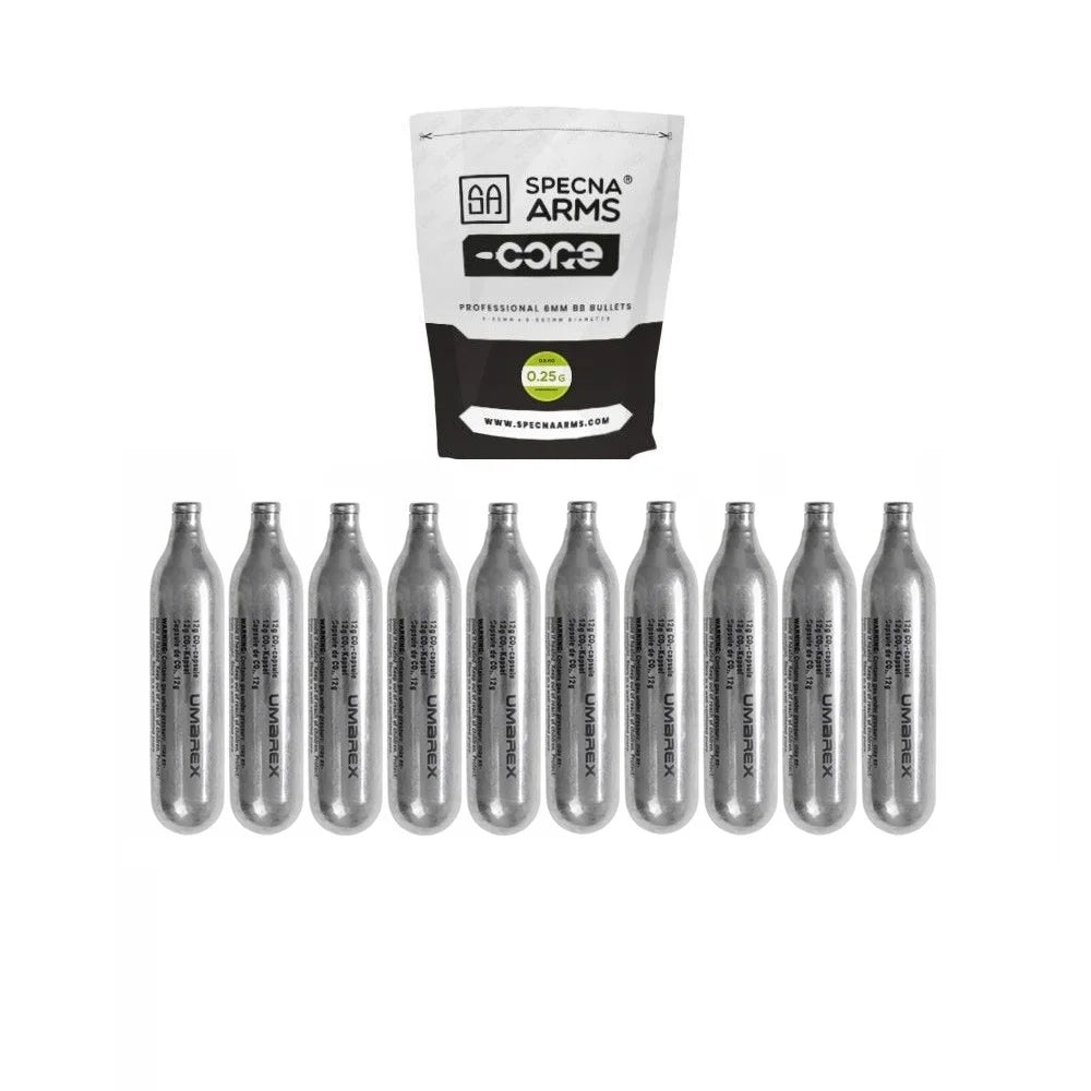 Walther P99 DAO cu butelie CO2, semiautomat