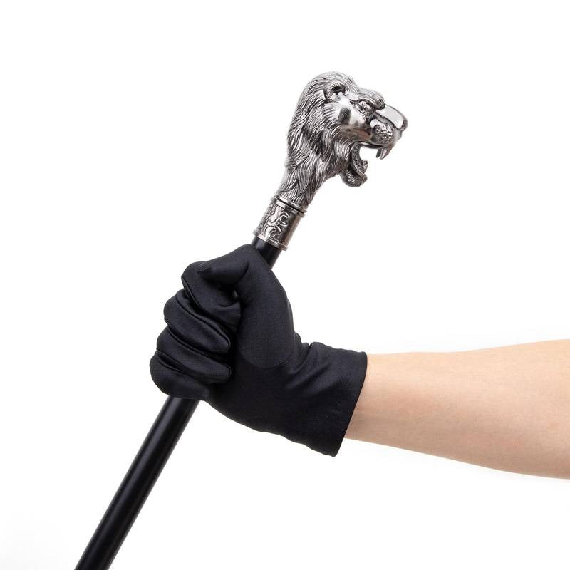 Sabie-Baston Cap de Leu Cu Design Elegant, cu Lama Ascunsa