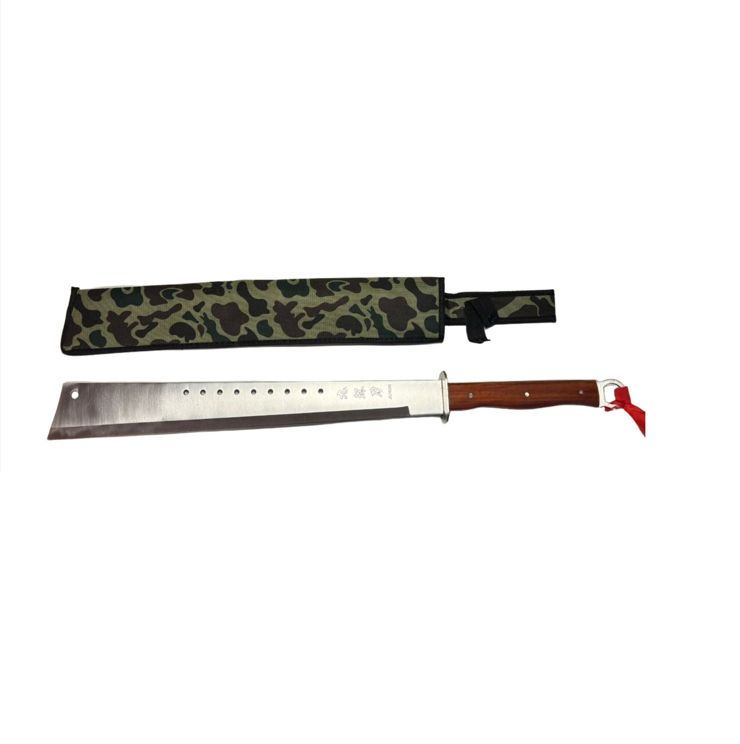 Maceta De Colectie , Battle Knife, 49.5 Cm, Otel Inoxidabil, Argintiu, Teaca Inclusa