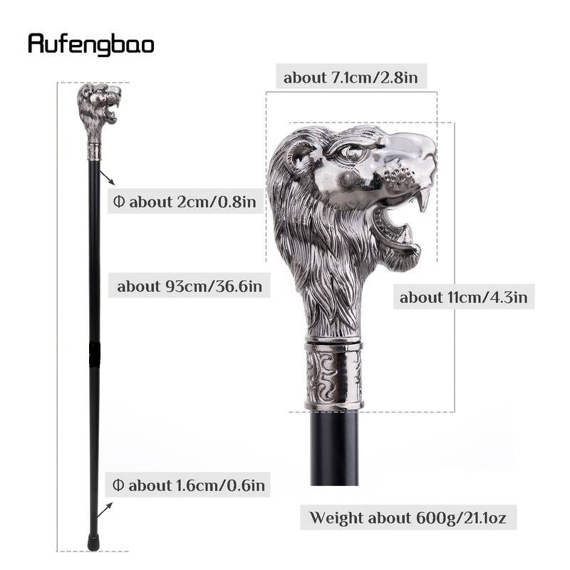 Sabie-Baston Cap de Leu Cu Design Elegant, cu Lama Ascunsa