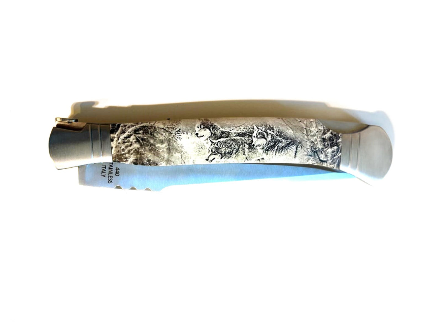 Briceag de colectie XXL, 38 CM, Maner model Lupi, ptr Panoplie