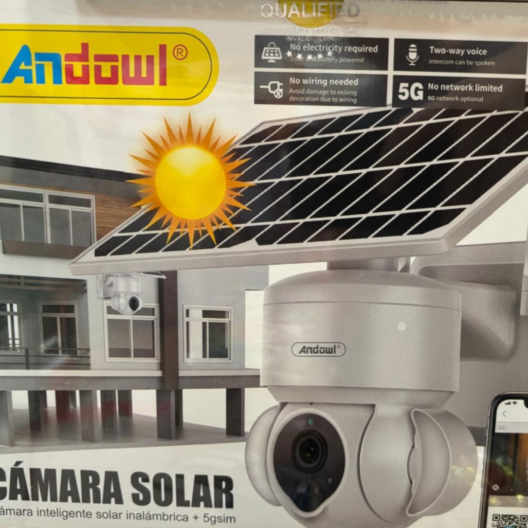 Andowl Q-SX81 Outdoor IP Camera - 4G/5G Connectivity and 4K Recording