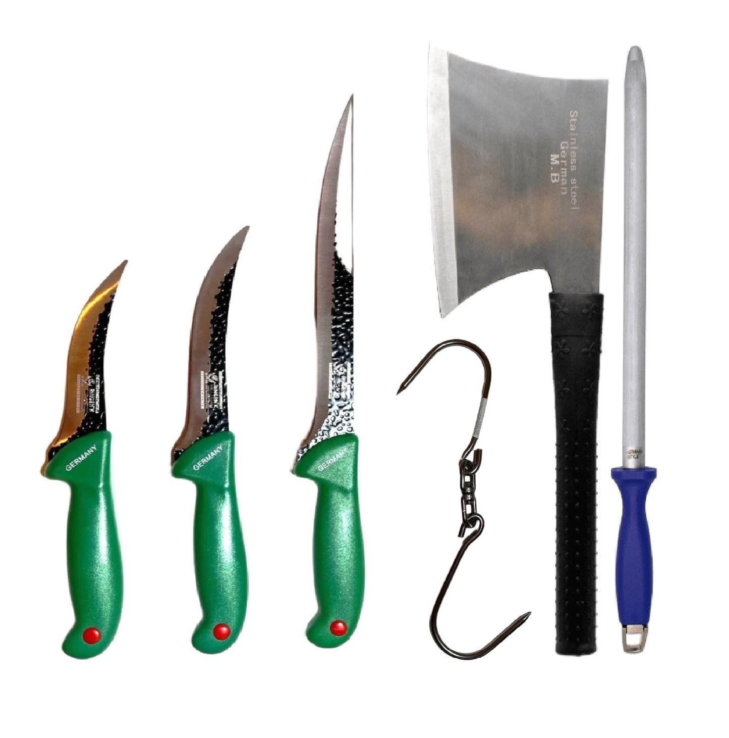 Set cuțite de măcelărie profesionale, 6 piese, Suport Magnet Cadou