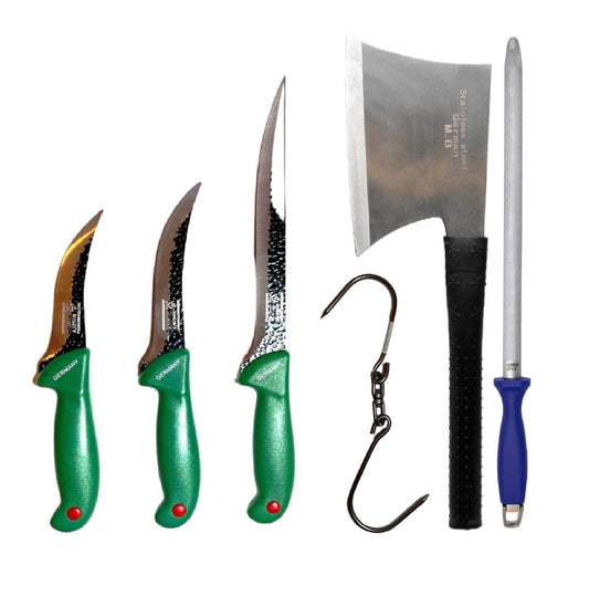 Set cuțite de măcelărie profesionale, 6 piese, Suport Magnet Cadou