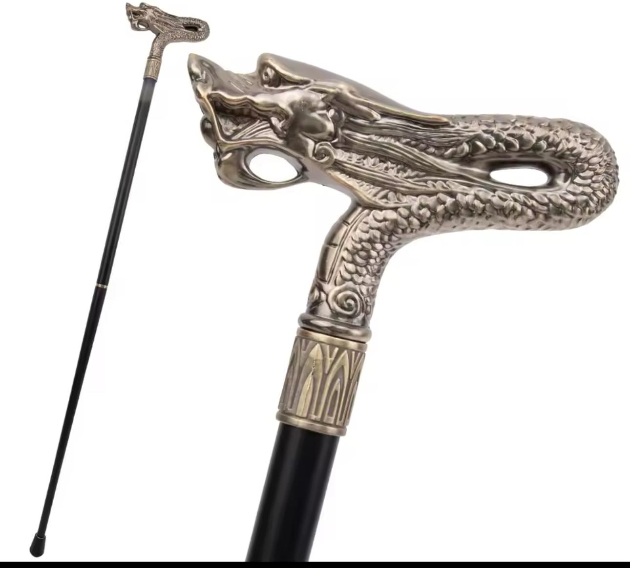 Baston Golden Dragon, Cu Design Elegant, Lama Incorporata