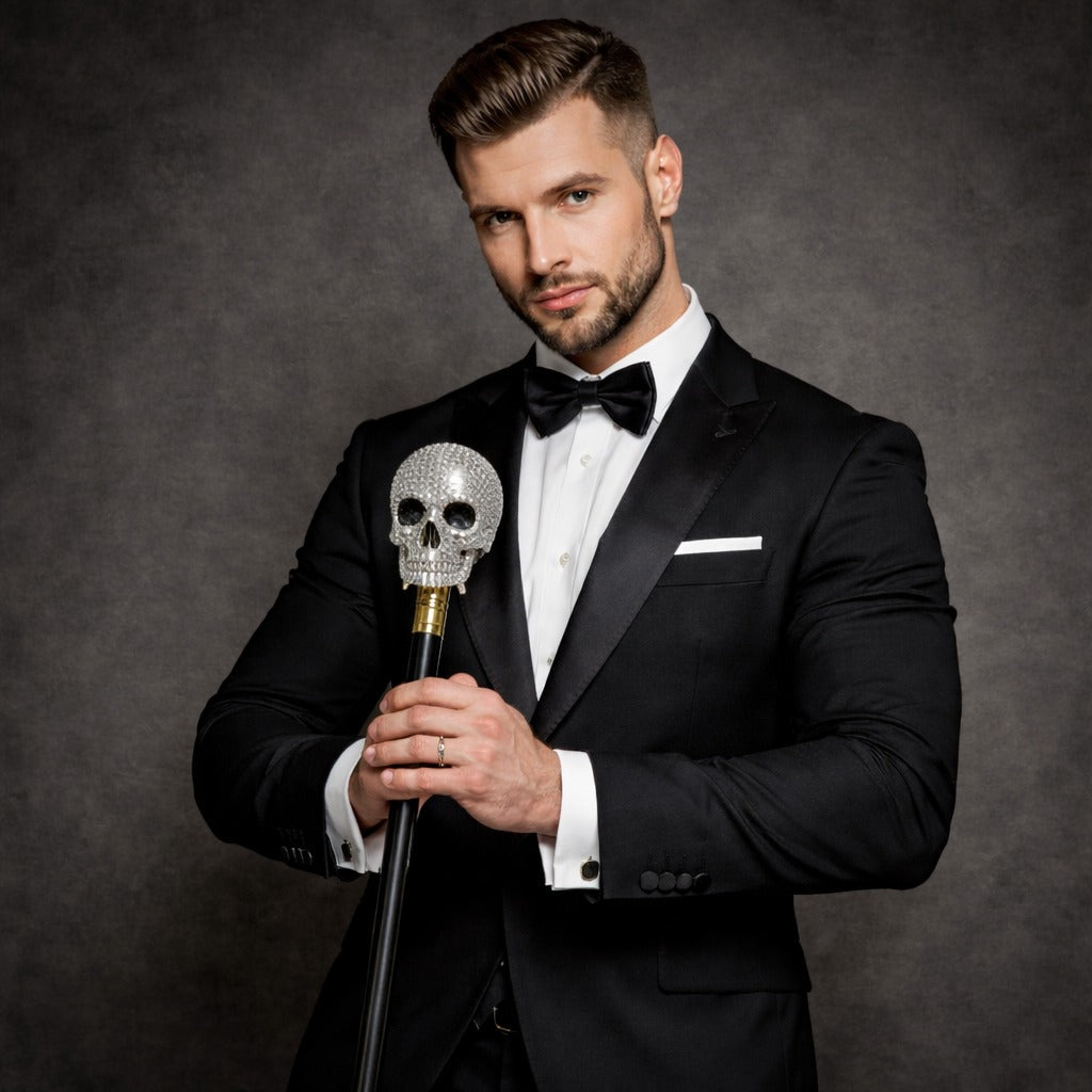 Baston cu Sabie, Cap de Mort Cu Pietre, (Lama Ascunsa)