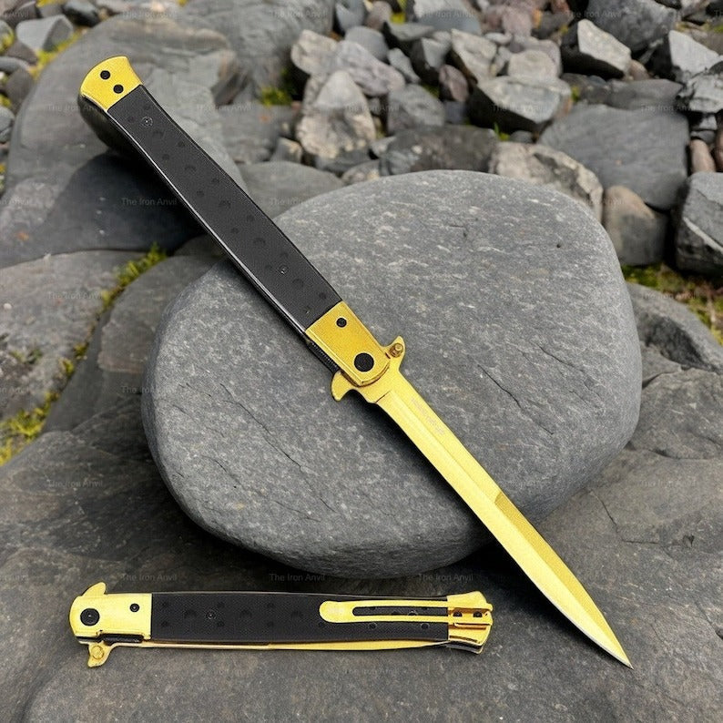 Briceag BigBoy Stiletto Gold Edition, 34 Cm