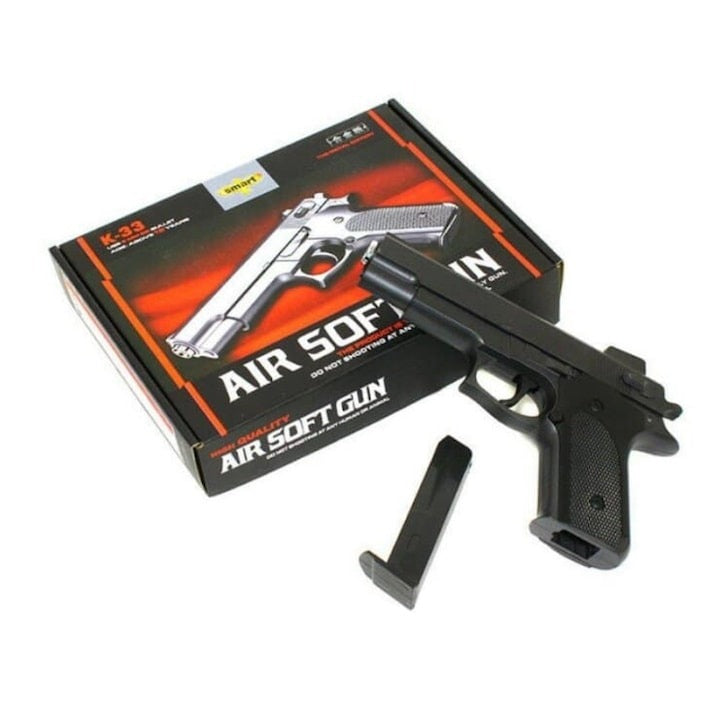 PistoI Airsoft Colt’s K33 - Cadru Metalic - Carcasa policarbonat, 1000 Bile, Calibru 6 mm