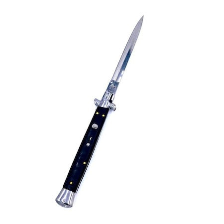 Briceag Stiletto Automat, 34 Cm, Husa Inclusa, Negru