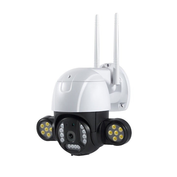 Video Surveillance Camera, 24 LEDs, 4MP, 2560 X 1440, Motion Sensor, PTZ, WIFI, Micro SD, Outdoor/Indoor