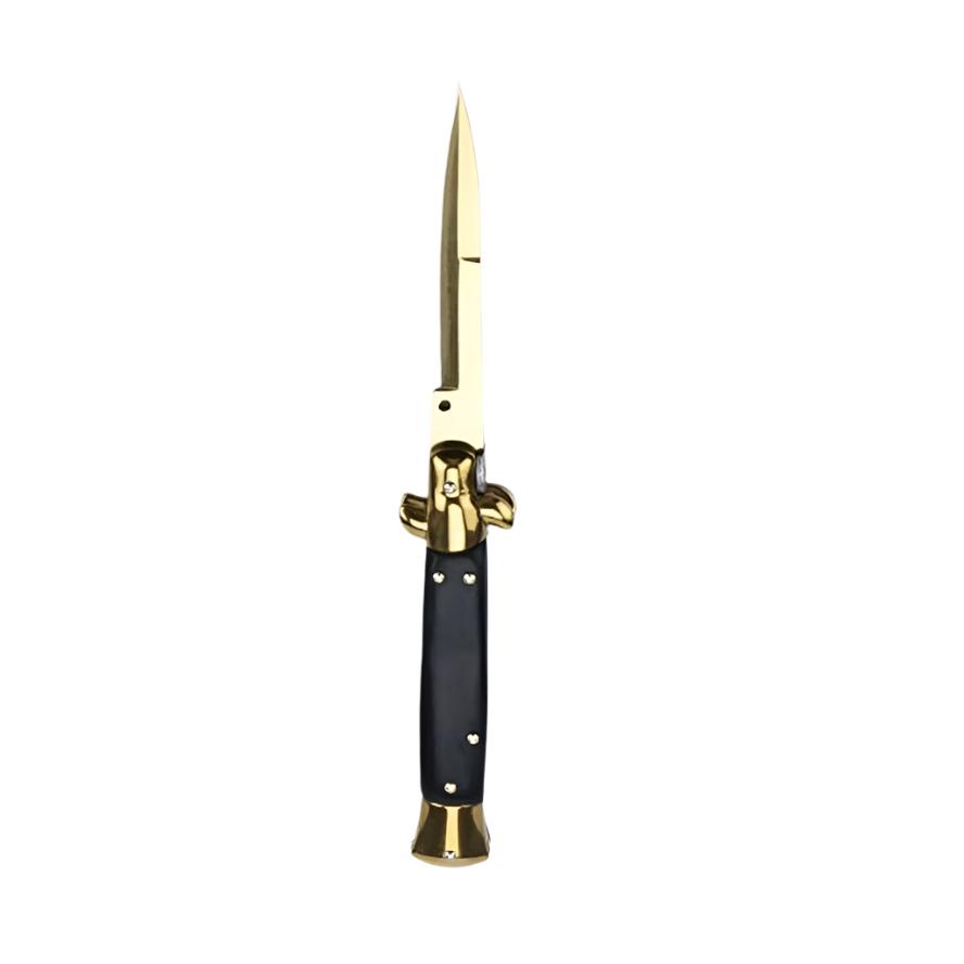 Stlletto Tony Montana Auriu, 23 cm