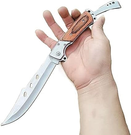 Briceag Bear Style Husa Inclusa, Maner Lemn , Cu Aparatoare Pentru Lama