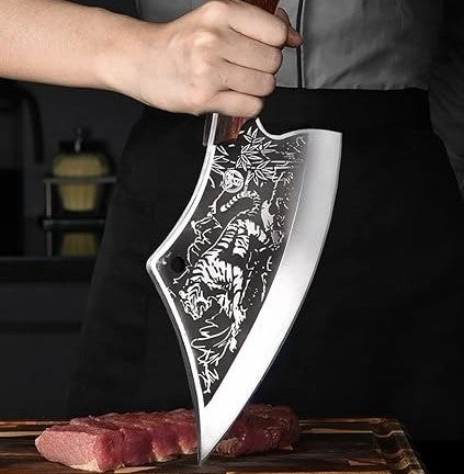 Satar Japonez, Otel Inoxidabil, Full Tang 30 Cm, Lama model Tigru, Husa Inclusa