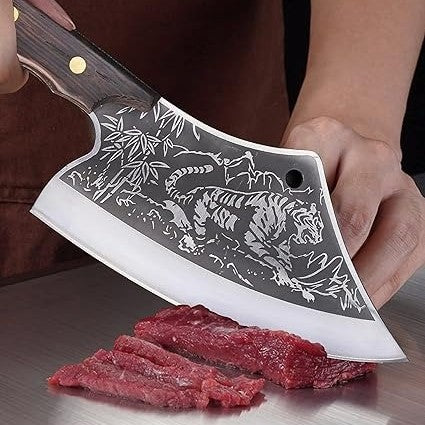 Satar Japonez, Otel Inoxidabil, Full Tang 30 Cm, Lama model Tigru, Husa Inclusa