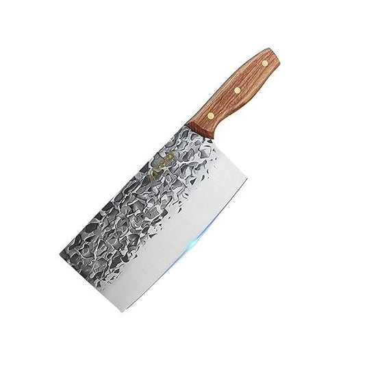 Satarul Bucatarului, Lucrat Manual, Twist Blade, 33 Cm, Otel Inoxidabil, Maro