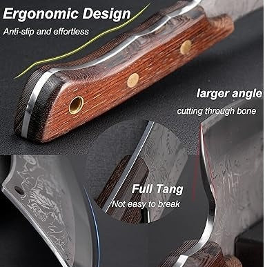 Satar Japonez, Otel Inoxidabil, Full Tang 30 Cm, Lama model Tigru, Husa Inclusa