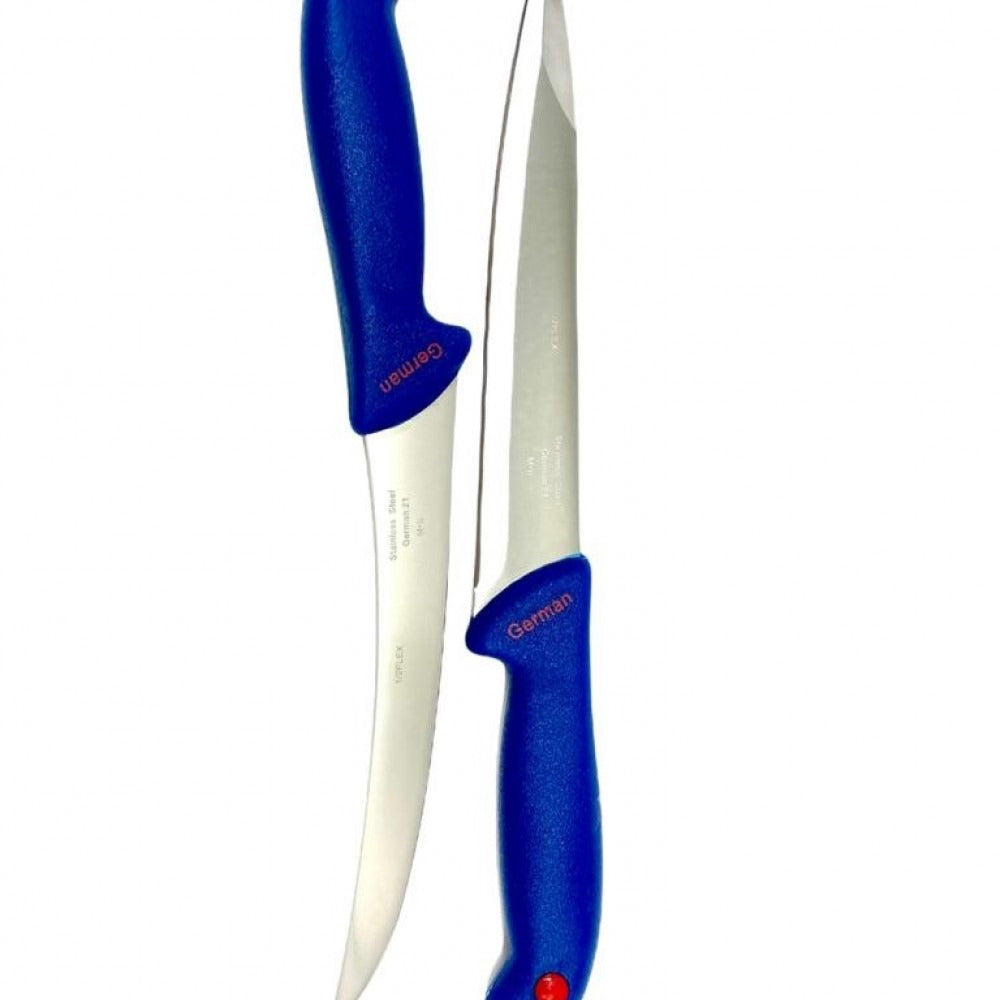 Set 2 X Cutite Profesionale Pentru Macelarie, 32 Cm Si 28 Cm, Dezosat, Transat, Maner-Antiaderent