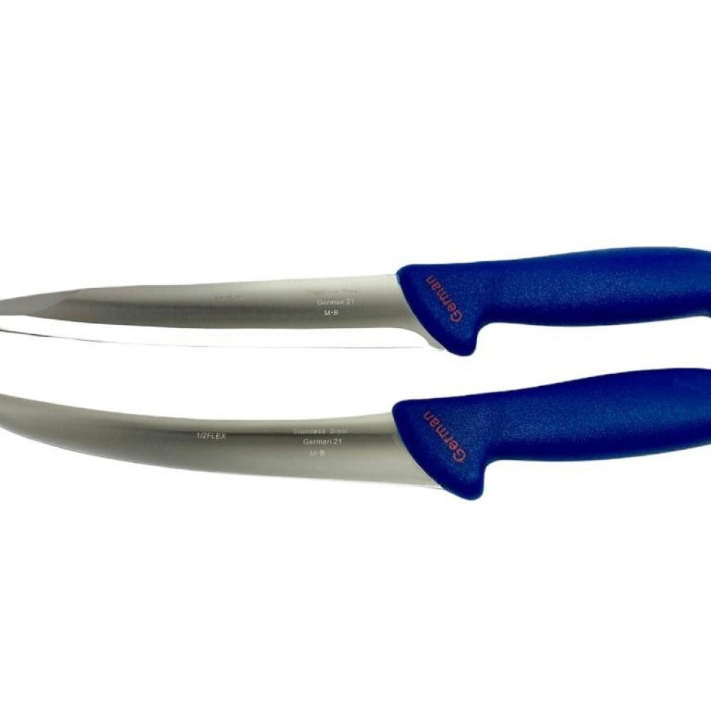 Set 2 X Cutite Profesionale Pentru Macelarie, 32 Cm Si 28 Cm, Dezosat, Transat, Maner-Antiaderent