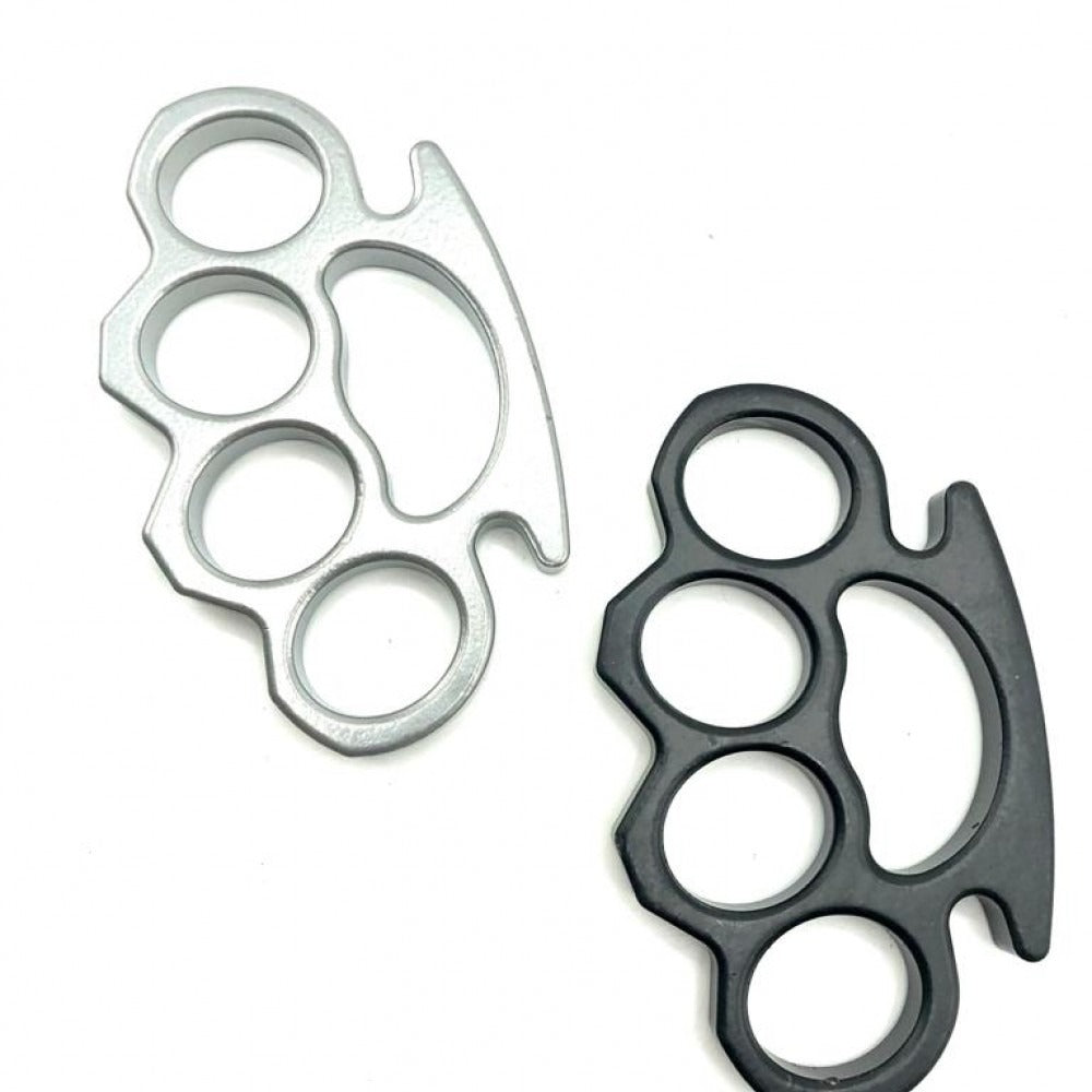 Set Format Din 2 Pumnale Tip Box, Rozeta Autoaparare, 1 Cm Grosime, Argintiu Si Negru