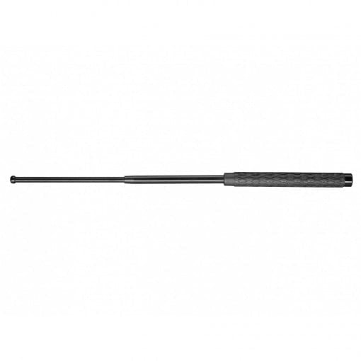 Baston Telescopic Profesional Negru , Maner Cauciuc, Husa, 64cm
