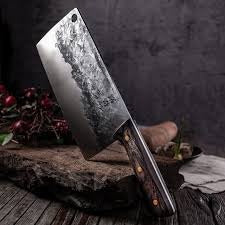 Satarul Bucatarului, Lucrat Manual, Twist Blade, 33 Cm, Otel Inoxidabil, Maro