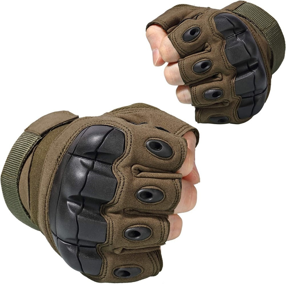 Manusi Tactice Cu Protectie Militara, Fara Degete