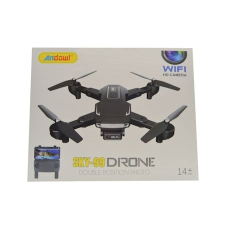 Drona Andowl SKY-99, Dubla kamera, 2 akkumulátor, Telecomanda, Lame Foglaljon