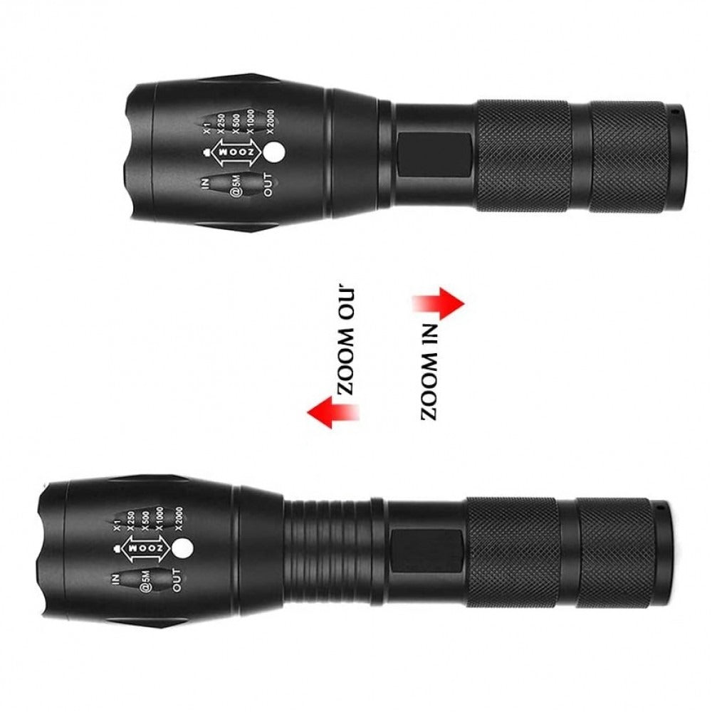 Fedezze fel a Tactical LED zseblámpát 5 világítási móddal