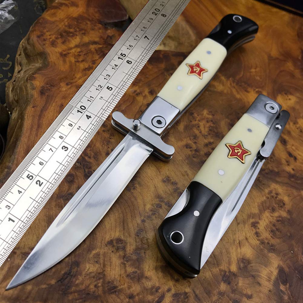 Briceag Rusesc cu deschidere manuala de Colectie 22 cm cu husa pentru prindere la curea