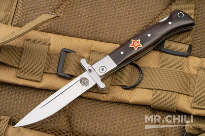 Briceag Rusesc de Colectie cu deschidere manuala 22 cm cu husa pentru prindere la curea