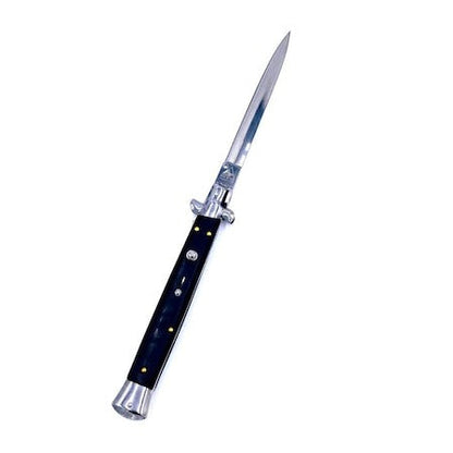 Briceag Stiletto Automat, 34 Cm, Husa Inclusa, Negru