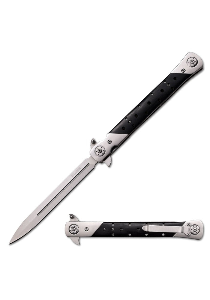 Stiletto Manual Knife, 34 Cm, Black