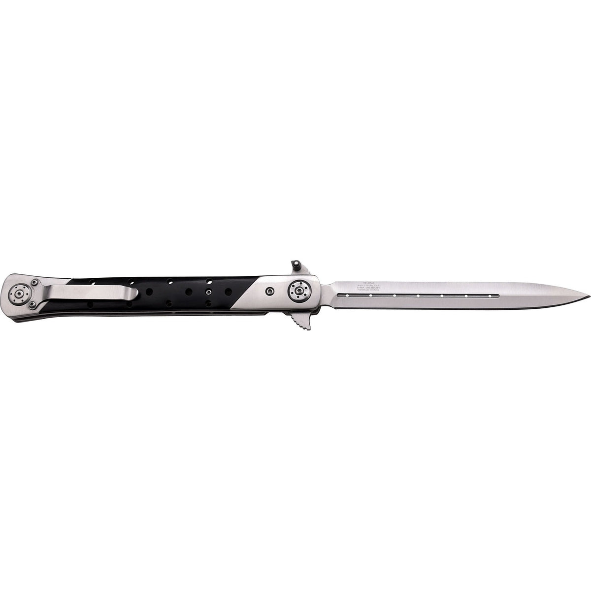 Stiletto Manual Knife, 34 Cm, Black