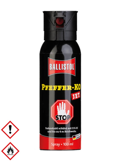 Spray paralizant cu piper BALLISTOL Pfeffer-KO Jet (100 ml)