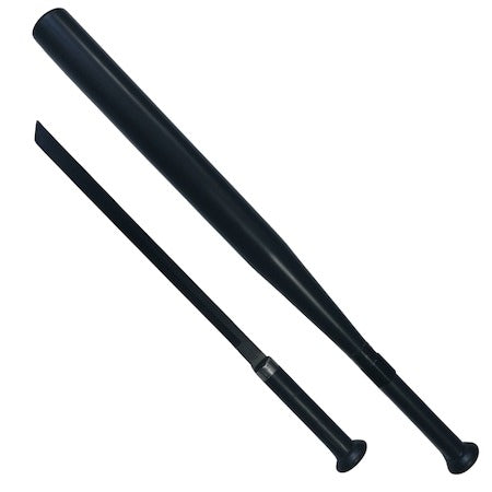 Baseball ütő karddal, teljes fém, levehető fogantyú, 70 cm, fekete, burkolattal