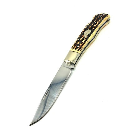 Kés fogantyú utánzat Szarvaskürt, 23 cm, Manuális